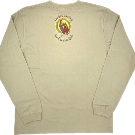 CREDIT "PRAYING HANDS" COTTON・  L/S TEE ・SAND