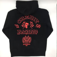 CREDIT × DUPPIES  "DEVIL"・ HOODIE SWEAT・Black Red