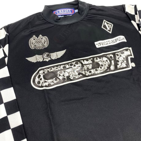 CREDIT "Vintage Racers" メッシュジャージ・ブラック/チェッカー・日本製