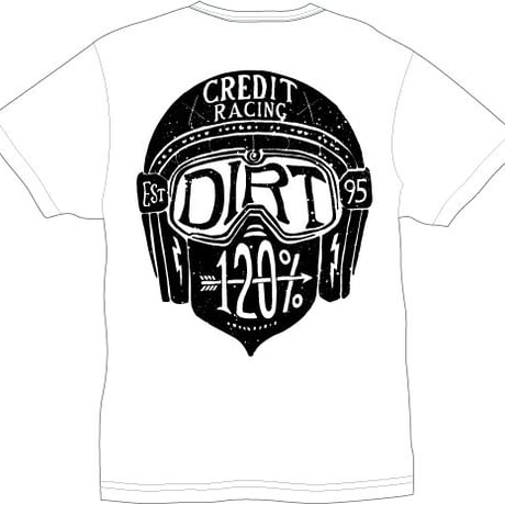 CREDIT 120% "HEAD IN THE DIRT" T-Shirt・White