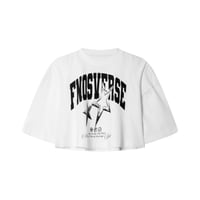 TCG - "FNOSVERSE" CROPTOP - WHITE