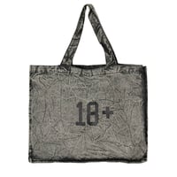 TB1 - 18PLUS DENIM TOTE BAG - GREY WASHED