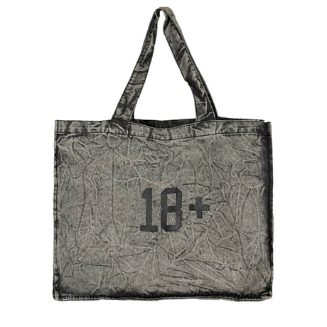 TB1 - 18PLUS DENIM TOTE BAG - GREY WASHED
