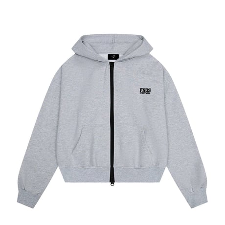 【Asia Model Festival2025】 HD12- BALANCE NUMBER DOUBLE ZIP HOODIE - LIGHT GRAY VER2