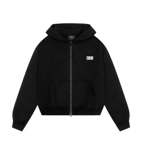 HD10 - BALANCE NUMBER DOUBLE ZIP HOODIE - BLACK