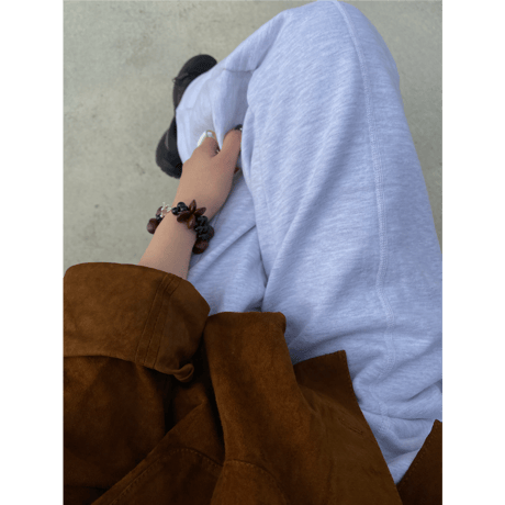 Sweat tucked pants