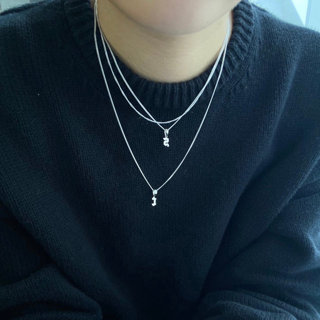 単品】tos initials necklace(チェーン) | yurikaakutsu 単品】tos initials necklace(チェーン) | yurikaakutsu
