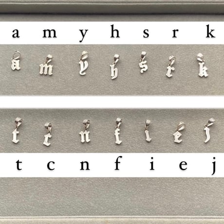 【単品】tos initials necklace(チャーム)