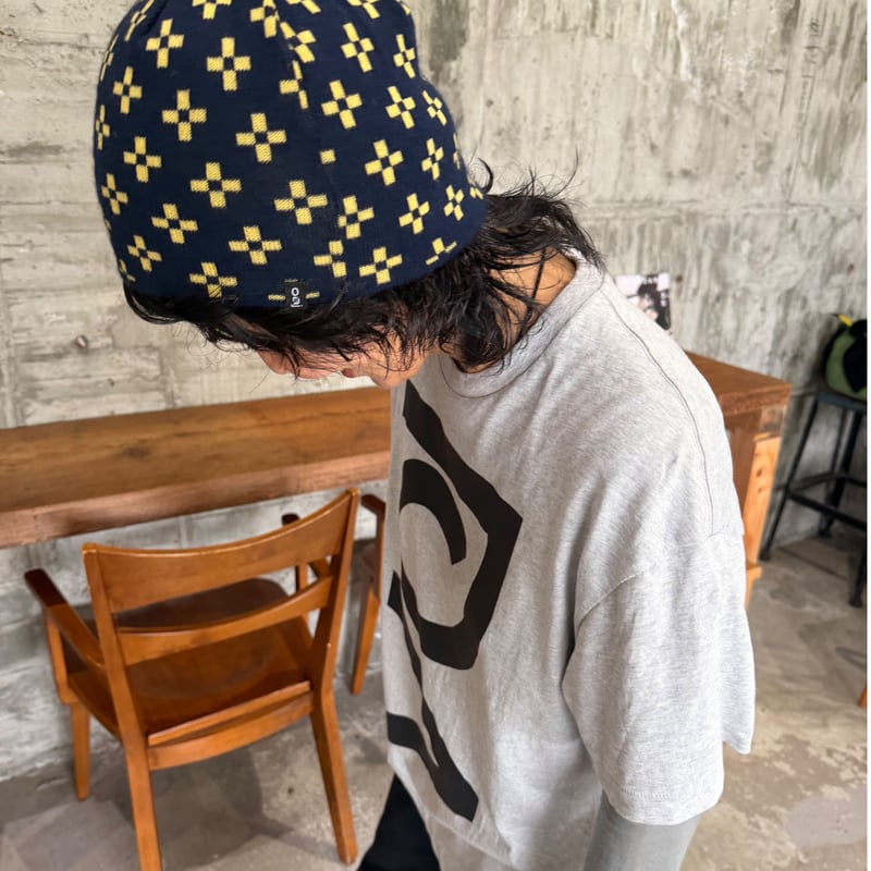 帽子 yurikaakutsu merino beanie focus more on yourself merino beanie / reversib
