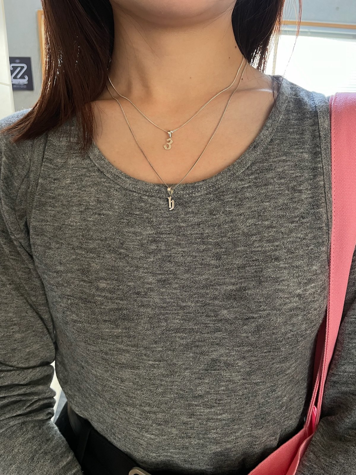 アクセサリー 123456 セット販売】tos initials necklace(数字チャーム) | yurikaak