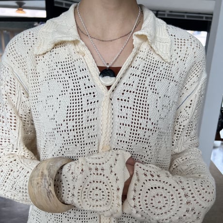 hug cable chain necklace / silver925
