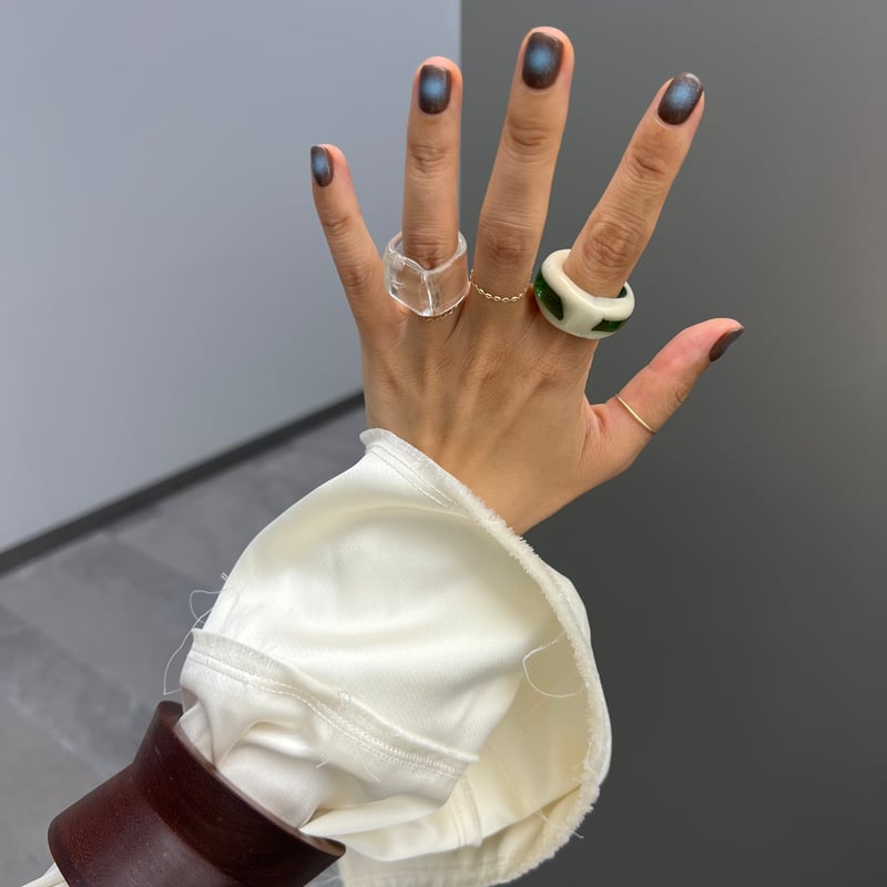 yurika akutsu window glass ring Sサイズ window glass ring | yurikaakutsu
