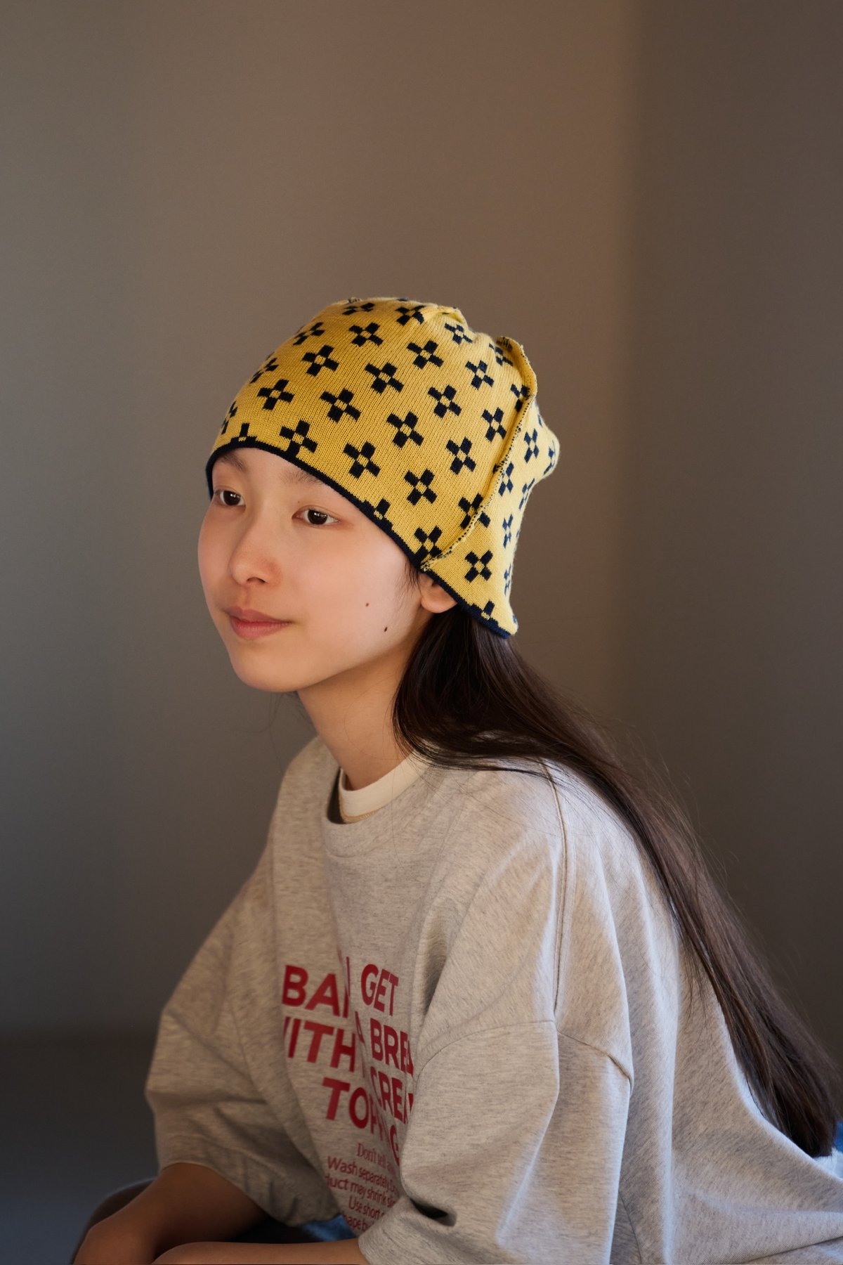 focus more on yourself merino beanie / reversib