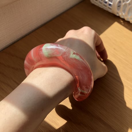 re bangle / apricot orange green