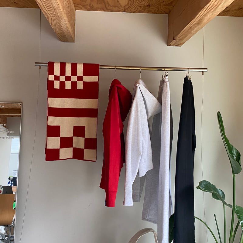 Merino Wool Check Muffler | yurikaakutsu