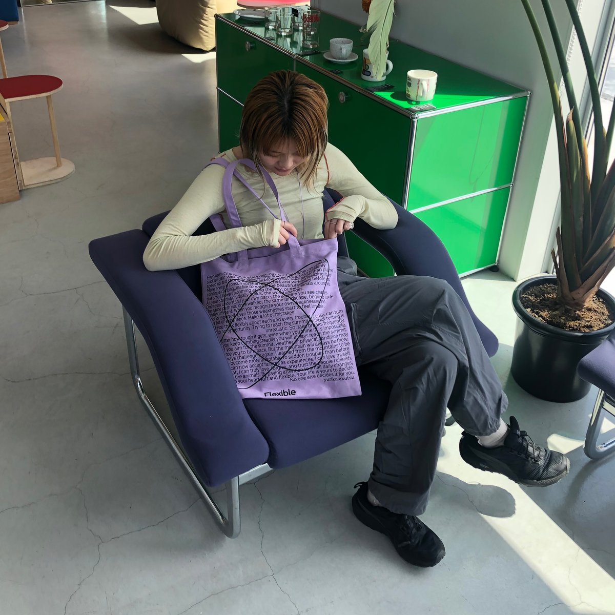 flexible tote bag | yurikaakutsu