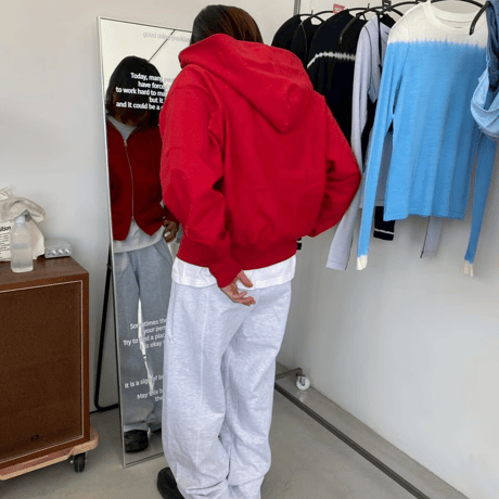 Sweat tucked pants