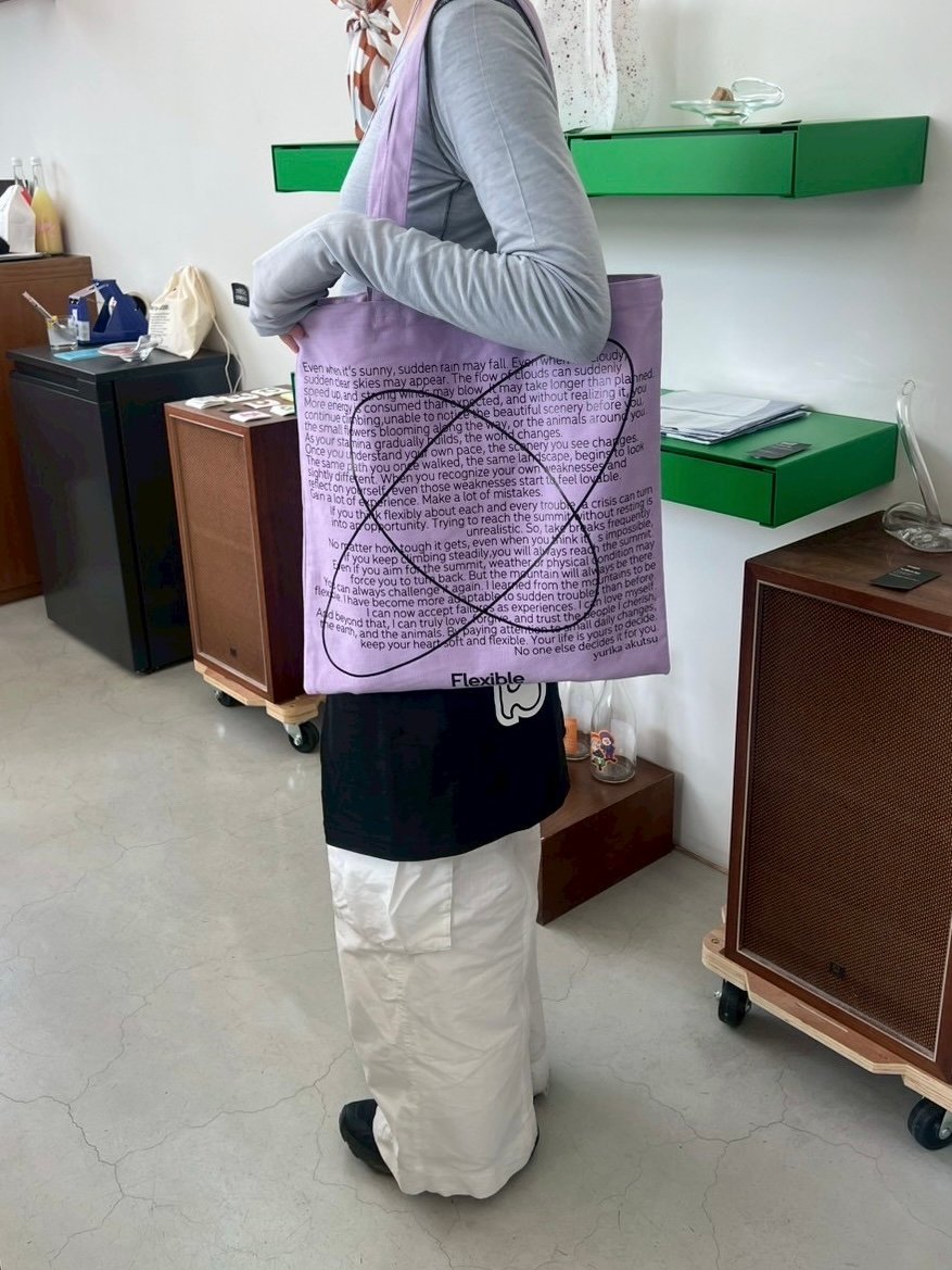 【yurika akutsu】flexible tote bag flexible tote bag | yurikaakutsu