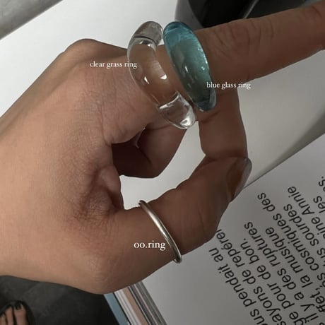 blue glass ring  6,7,8,9,10号