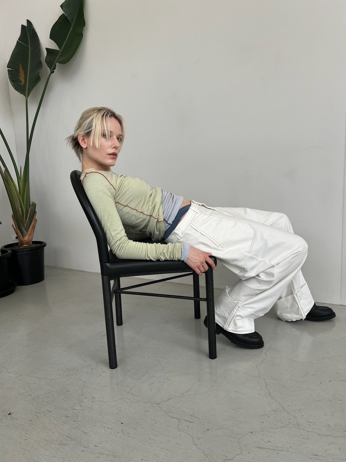 【yurika akutsu】BI COLOR MERINO WOOL TOPS BI COLOR MERINO WOOL TOPS | yurikaakutsu