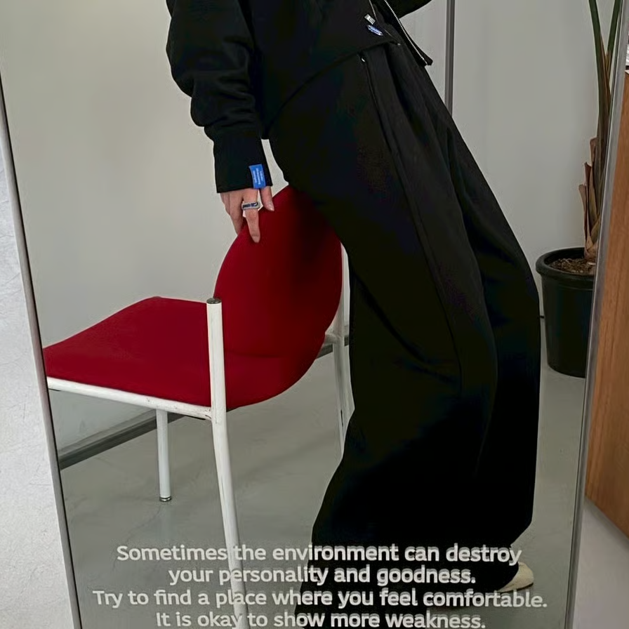 Sweat tucked pants | yurikaakutsu