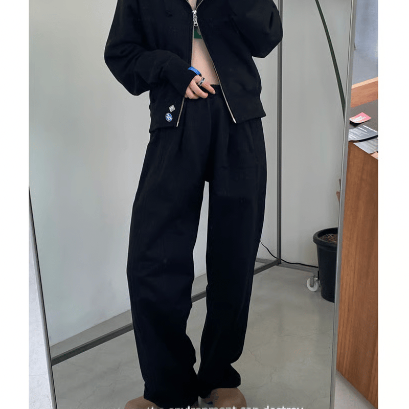 Sweat tucked pants | yurikaakutsu