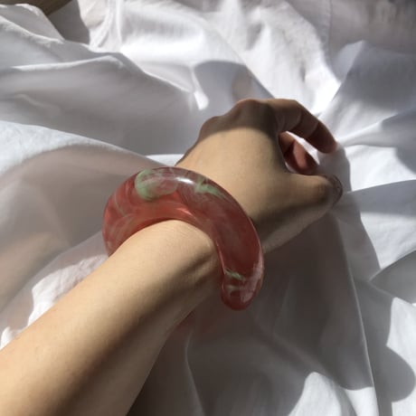 re bangle / apricot orange green