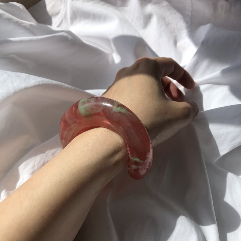 re bangle / apricot orange green | yurikaakutsu