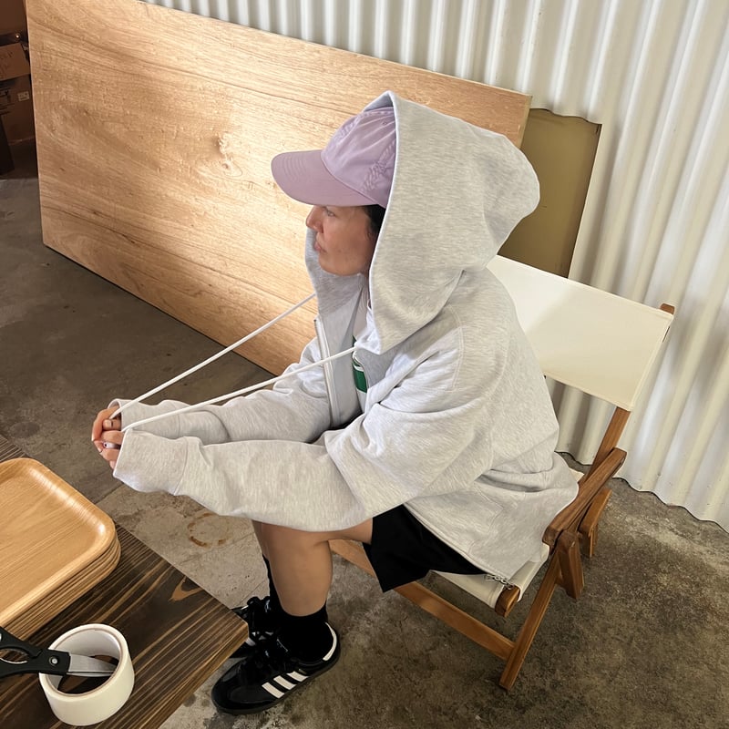 Sweat zip hoodie | yurikaakutsu