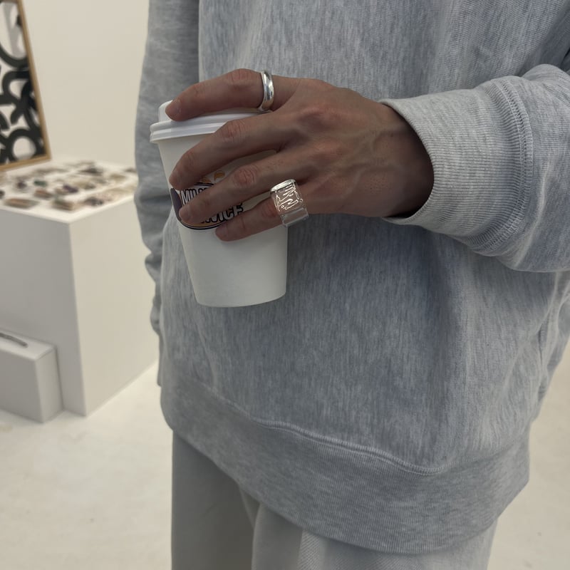 yurika akutsu　window glass ring clear glass ring 8,11号, | yurikaakutsu