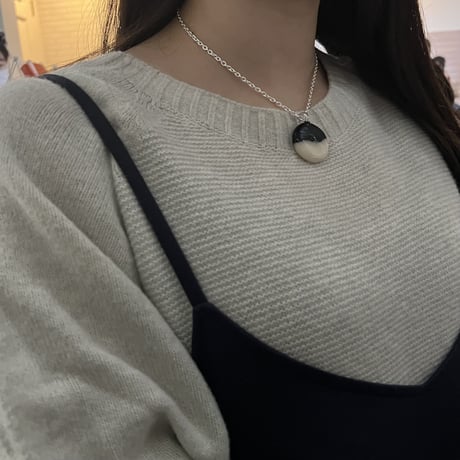 hug cable chain necklace / silver925