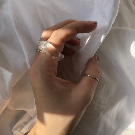 clear glass ring 8,11号,