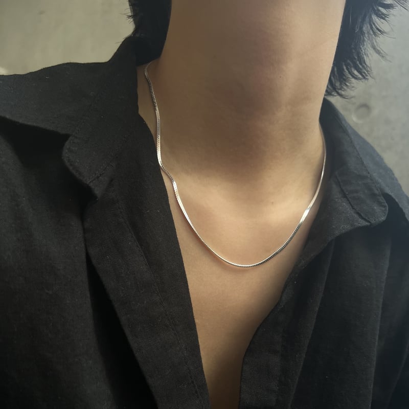 new bg snake chain silver925 necklace | yurikaa...