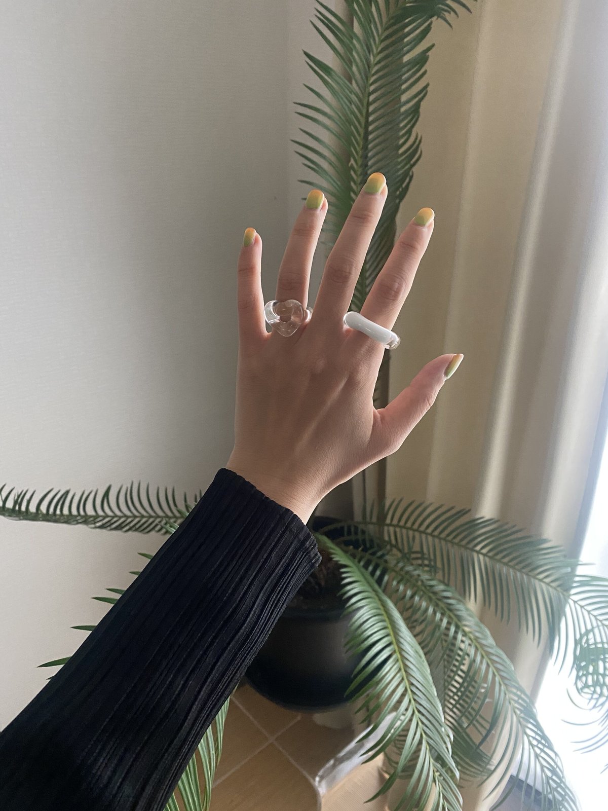 ho.clear glass heart ring | yurikaakutsu ho.clear glass heart ring | yurikaakutsu