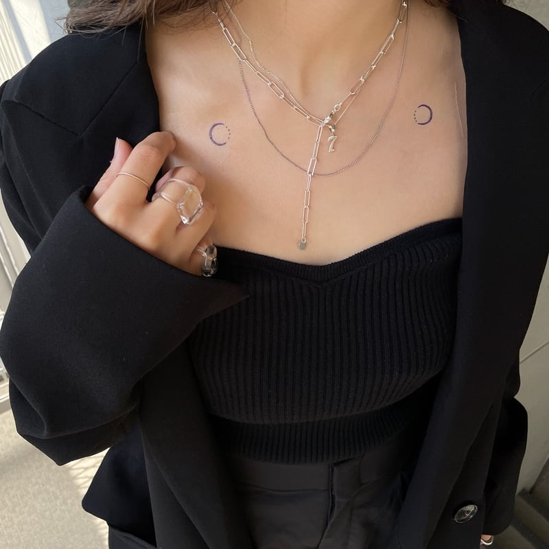 セット販売】tos initials necklace(数字チャーム) | yurikaak