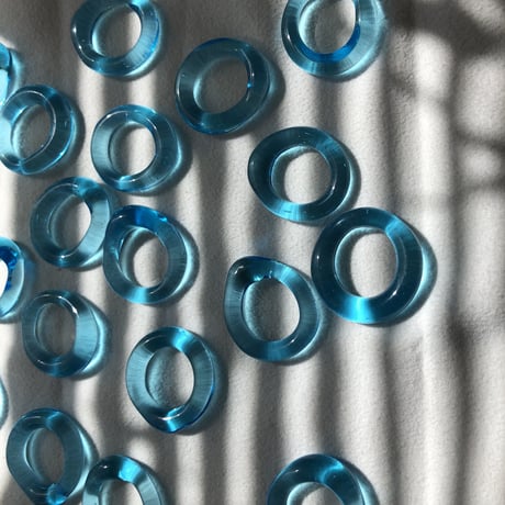 blue glass ring  6,7,8,9,10号