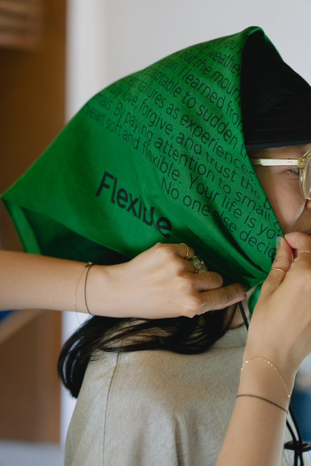 Flexible BANDANA GREEN | LIW Co.,Ltd.