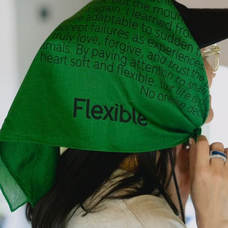 Flexible BANDANA GREEN | yurikaakutsu
