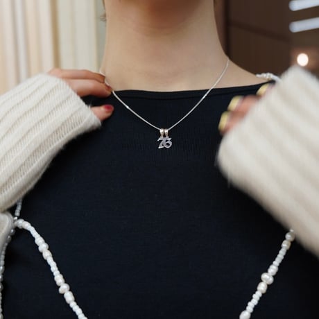 【セット販売】tos initials necklace(数字チャーム)