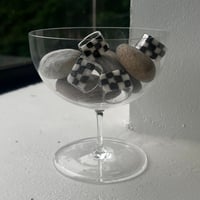 checker glass ring