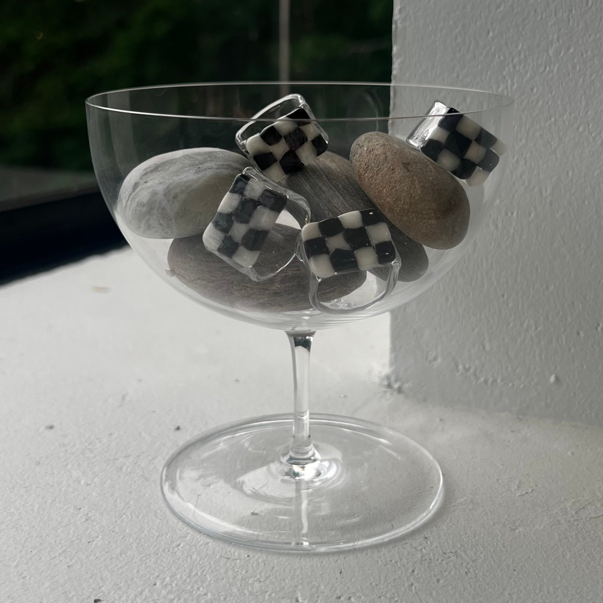 アクセサリー yurika akutsu checker glass ring checker glass ring | yurikaakutsu
