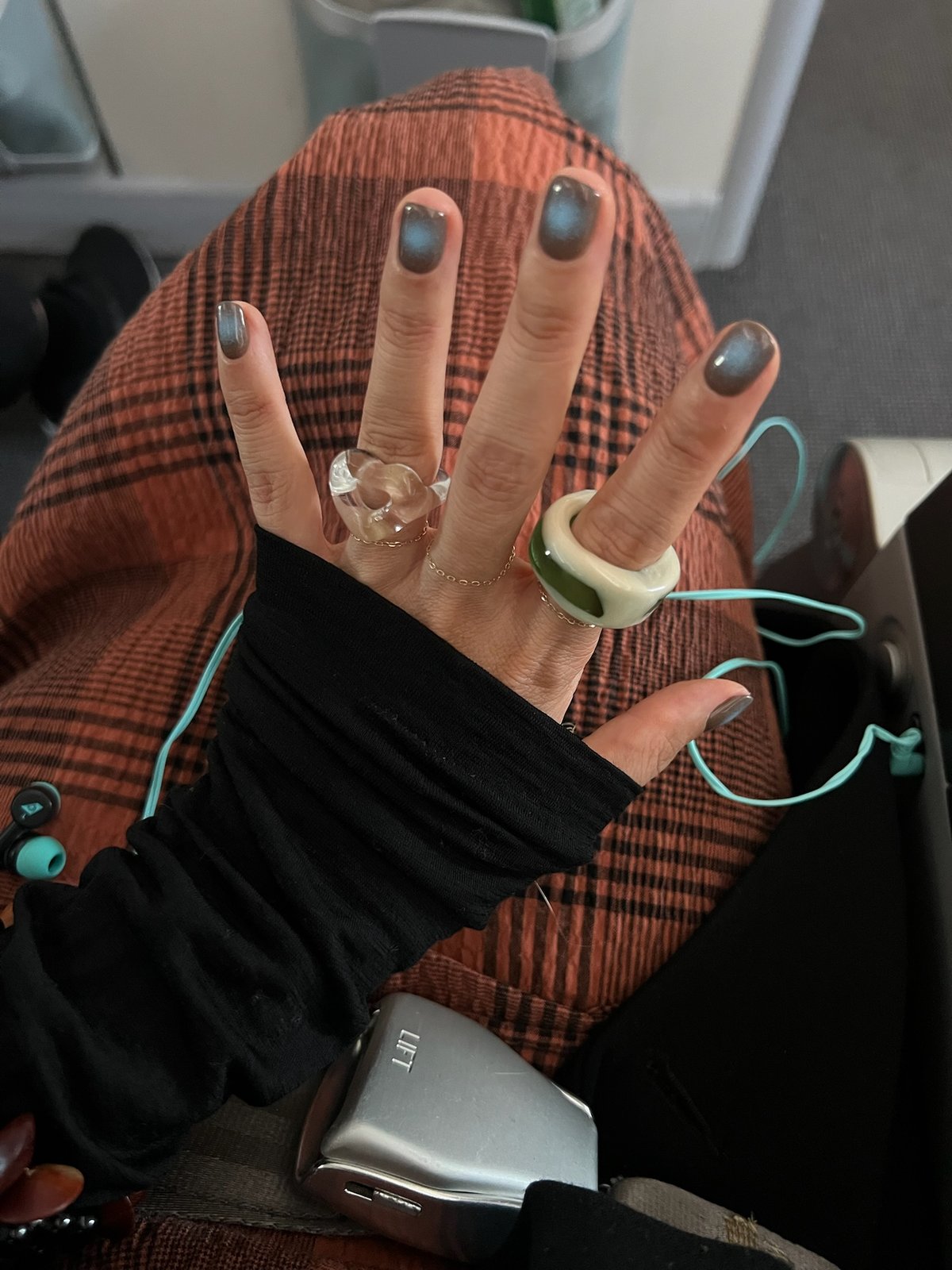 yurika akutsu window glass ring Sサイズ window glass ring green | yurikaakutsu