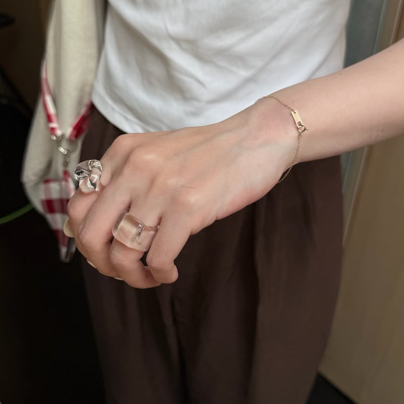 skin chain bracelet 10k | yurikaakutsu