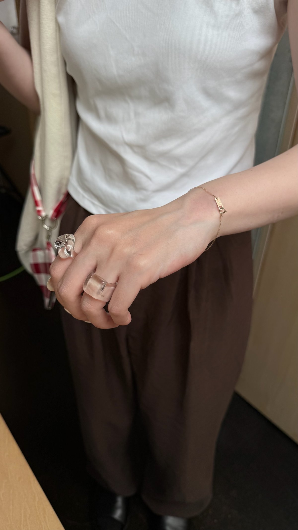 skin chain bracelet 10k | yurikaakutsu