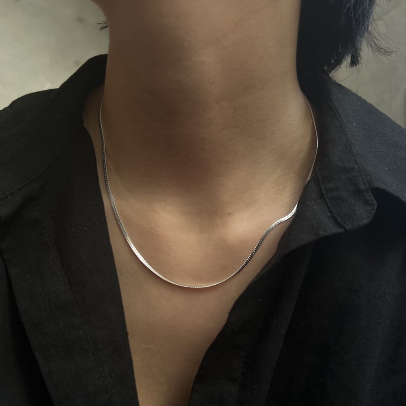 new bg snake chain silver925 necklace | yurikaa...
