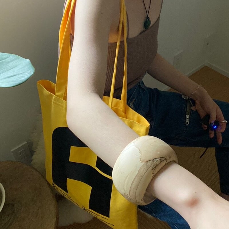 バッグ yurika akutsu accept myself tote bag accept myself tote bag | yurikaakutsu