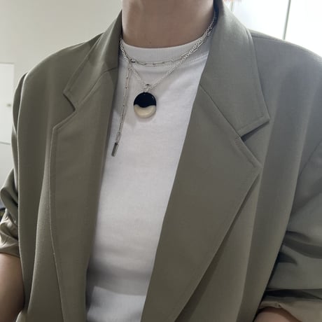hug cable chain necklace / silver925