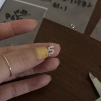 ho.clear glass heart ring | yurikaakutsu