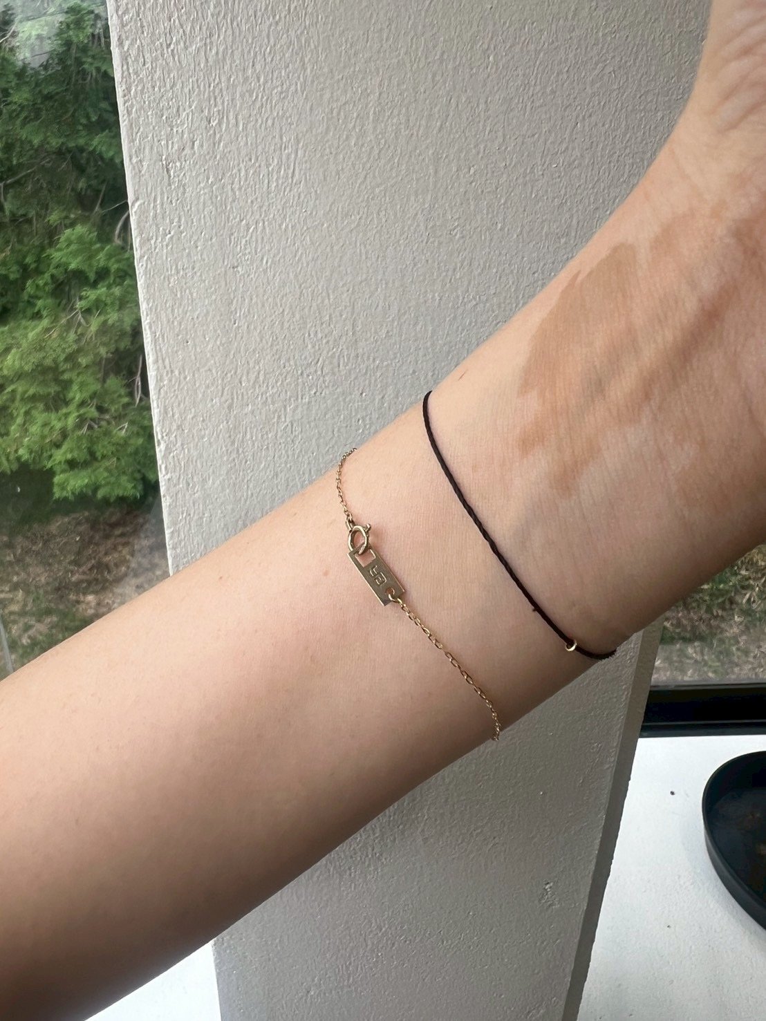 skin chain bracelet 10k | yurikaakutsu