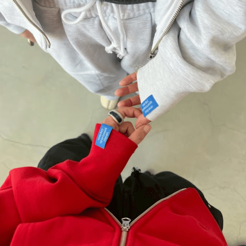 Sweat zip hoodie | yurikaakutsu